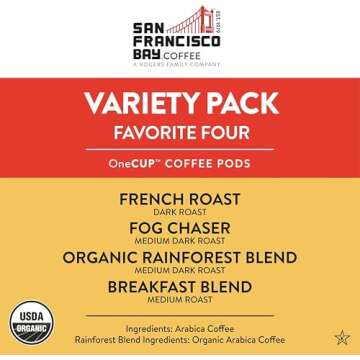 San Francisco Bay Compostable Coffee Pods - Original Variety Pack (80 Ct) K Cup Compatible including...