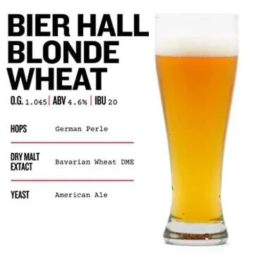 Northern Brewer - Siphonless 1 Gallon Craft Beer Making Starter Kit, Equipment and Beer Recipe Kit (Wheat)