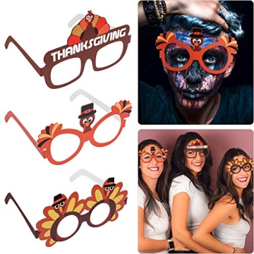 Amosfun Thanksgiving Turkey Sunglasses for Festive Celebrations