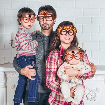 Amosfun Thanksgiving Turkey Sunglasses for Festive Celebrations