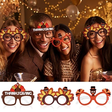 Amosfun Thanksgiving Turkey Sunglasses for Festive Celebrations