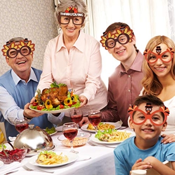 Amosfun Thanksgiving Turkey Sunglasses for Festive Celebrations
