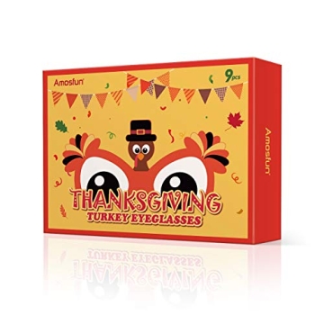 Amosfun Thanksgiving Turkey Sunglasses for Festive Celebrations