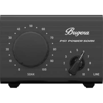 Bugera POWER SOAK PS1 Passive 100 Watt Power Attenuator for Guitar and Bass Amplifiers with Emulated...