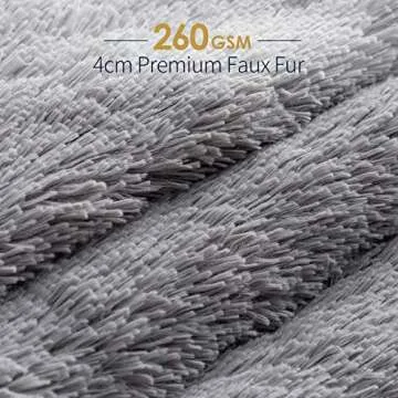 Mr. Sandman Luxury Faux Fur Weighted Blanket for Deep Sleep