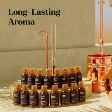 Essential Oils Set - 16 Pcs Premium Grade Home Essentials Oils - for Diffusers, Fragrance, Scents fo...