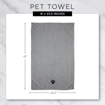 Bone Dry Pet Grooming Towel Super Absorbent Microfiber 41x23.5"