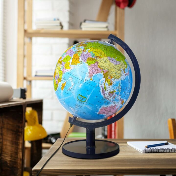 Interactive 10" Kids Globe - STEM, LED, Fun Facts
