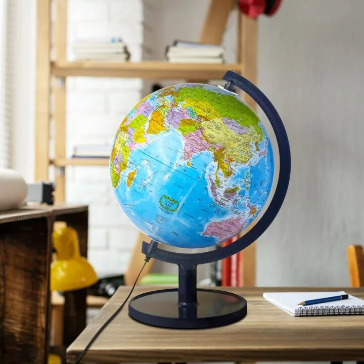 Interactive 10" Kids Globe - STEM, LED, Fun Facts