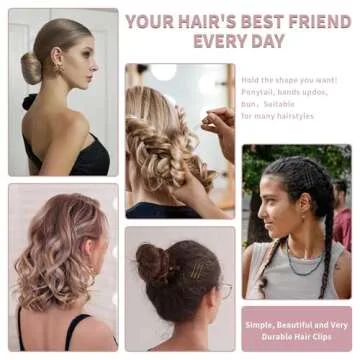 Mia Klein Bobby Pins and Hair Pins Combo Box 500PCS, Big Quantity Hair Pins Kit Black Brown Gold Bobby Pins and U Shape Hair Pins Brown for Styling Hair with Storage Box 2" / 2.4" / 2.6” for Women