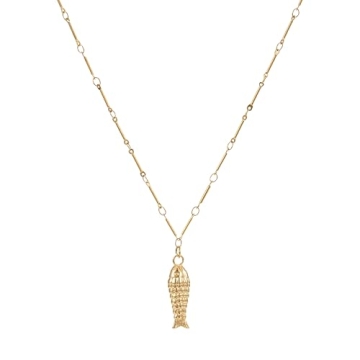 Stylish Alyxuy 3 Pc Fish Charm Choker Necklace for Women