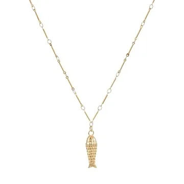 Stylish Alyxuy 3 Pc Fish Charm Choker Necklace for Women