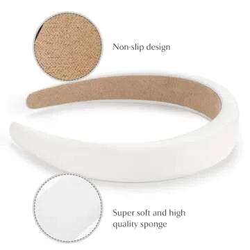 WantGor Comfortable Padded Headband for Women Stylish Options