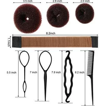 Bun Shaper Set: Complete Hair Styling Kit for Effortless Looks