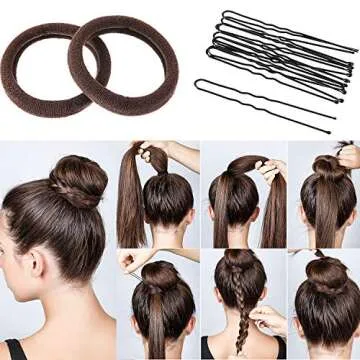 Bun Shaper Set for Women and Kids - Quick Hairstyles