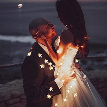 TOFU 43FT Star String Lights - Magical Indoor Outdoor Decor