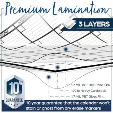 Large Dry Erase Wall Calendar - Stay Organized Effortlessly