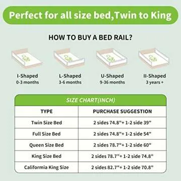 melafa365 Bed Rails for Toddlers, Upgrade Height Adjustable Baby Bed Rail Guard Specially Designed for Twin, Full, Queen, King Size - Safety Bed Guard Rails for Kids(White,1 Piece, 59")