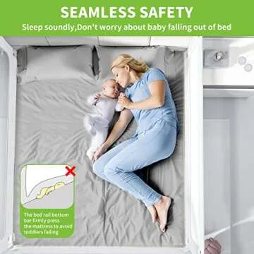 melafa365 Bed Rails for Toddlers, Upgrade Height Adjustable Baby Bed Rail Guard Specially Designed for Twin, Full, Queen, King Size - Safety Bed Guard Rails for Kids(White,1 Piece, 59")