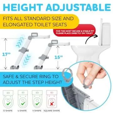 NETTILY Potty Training Seat for Toddler Boys & Girls - Toddlers COMPLETELY FOLDABLE Potty Training T...