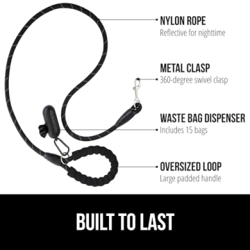 Gorilla Grip Heavy Duty Dog Leash for All Breeds