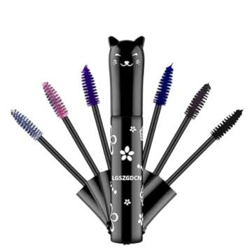 LGSZGDCN Purple Lashes Extensions mascara Eyes Makeup eyelash serum coloured Mascara Waterproof Fast...