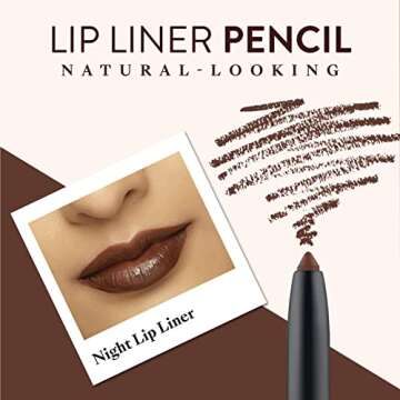 Mented Dark Brown Waterproof Lip Liner - Vegan Friendly