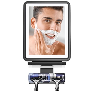 COSMIRROR Shower Mirror Fogless for Shaving with Squeegee to Keep Clean or Remove Foggy Mess, Lighte...