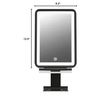 COSMIRROR Fogless Shower Mirror with Adjustable Lights and Squeegee