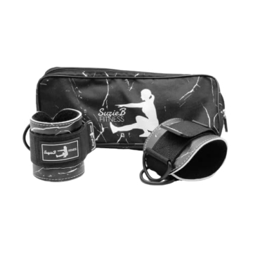 SuzieB Fitness Ankle Straps for Cable Machine Workouts