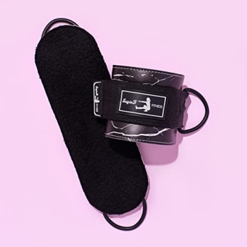 SuzieB Fitness Ankle Straps for Cable Machine Workouts