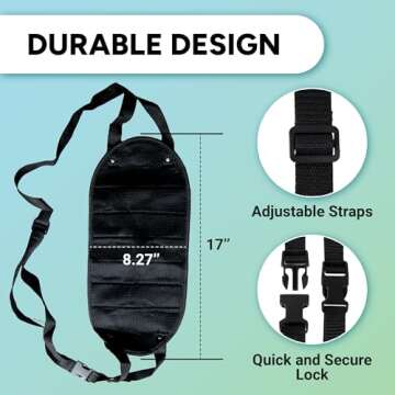 Airplane Foot Rest - Portable Airplane Foot Hammock for Flying Comfortably - Compact, Breathable Mes...