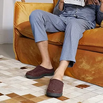 Zigzagger Men's Moccasin Slippers - Cozy & Comfortable