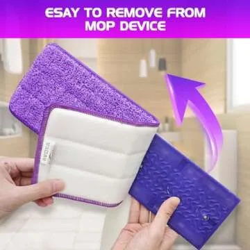 Qaestfy Microfiber Pad Refill for Swiffer Power Mop