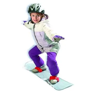 Emsco Group ESP 107 cm Day Glow Suprahero Snowboard - Starter Board with Adjustable Wrap Bindings - Tie-Dye
