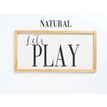 Handcrafted Playroom Wall Decor - Let’s Play Sign