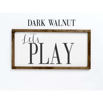 playroom wall decor - playroom decor - lets play sign - playroom sign - lets play - play sign - playroom wall art - play room wall decor - play sign for playroom - playroom