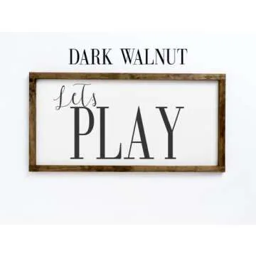 Handcrafted Playroom Wall Decor - Let’s Play Sign