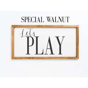 playroom wall decor - playroom decor - lets play sign - playroom sign - lets play - play sign - playroom wall art - play room wall decor - play sign for playroom - playroom