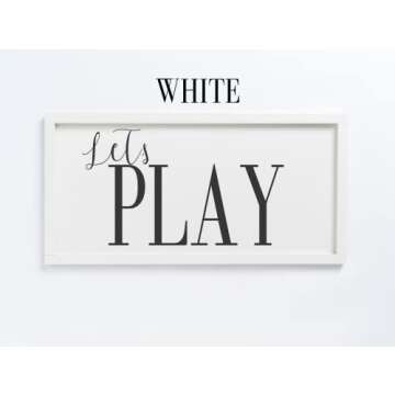 playroom wall decor - playroom decor - lets play sign - playroom sign - lets play - play sign - playroom wall art - play room wall decor - play sign for playroom - playroom