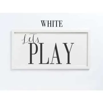 Handcrafted Playroom Wall Decor - Let’s Play Sign