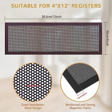 4 Pack Magnetic Vent Covers - Keep Air Clean & Safe