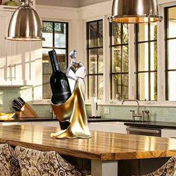iStarcas Wine Rack, Wine Bottle Holder Decorative, Lady Wine Holder, Single Wine Holder Stand, Wine ...