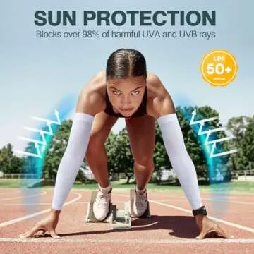 Rescoto 2 Pairs UV Protection Cooling Arm Sleeves Compression Sun Sleeves for Men Women Youth, Tatto...