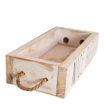 MAINEVENT Nice Bathroom Decor Box, One Box with Print on 2 Sides Farmhouse Bathroom Decor Toilet Box, Rustic Decor Bathroom Box Toilet Organizer, Toilet Paper Box, Hello Sweet Cheeks Bathroom Box