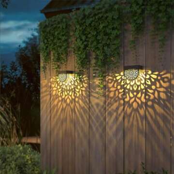 Solar Fence Lights Wall lihgts Outdoor Decorations 6 Pack Solar Deck Lights Outdoor Waterproof LED Solar Powered Step Lights Warm Yellow Light Decorative Lighting for Front Door, Backyard, Post(Black)