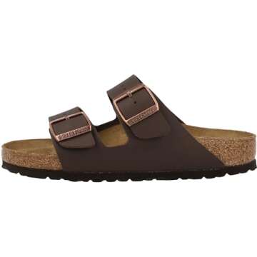 Birkenstock Men's Arizona Birko-Flor Brown Birko-Flor 40 R US 9