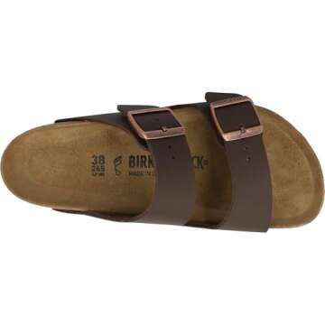 Birkenstock Men's Arizona Birko-Flor Brown Birko-Flor 40 R US 9