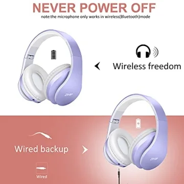 ZIHNIC Bluetooth Headphones - Comfortable & Stylish Audio Experience