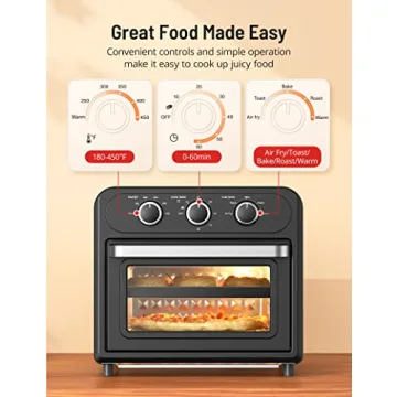 Versatile Air Fryer Toaster Oven for Easy Meal Prep